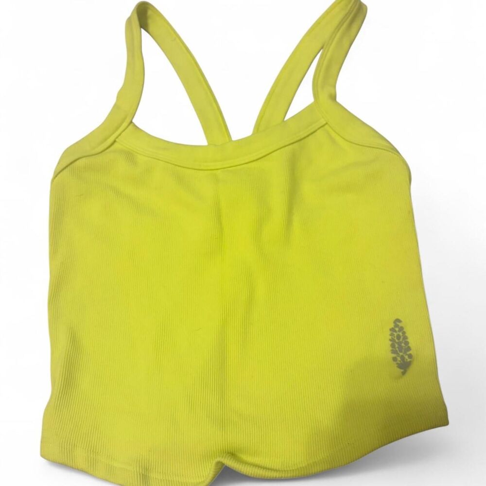 Free-people Women's Yellow and Green Vest